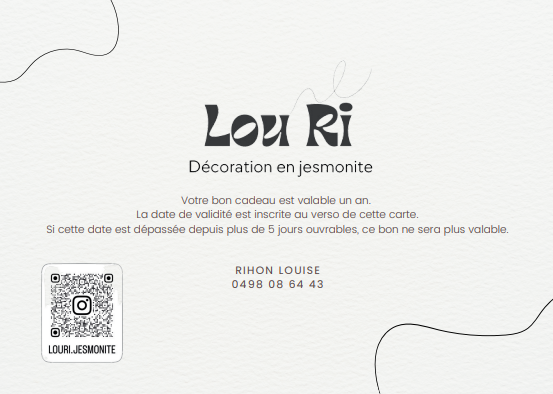 Carte cadeau Lou Ri