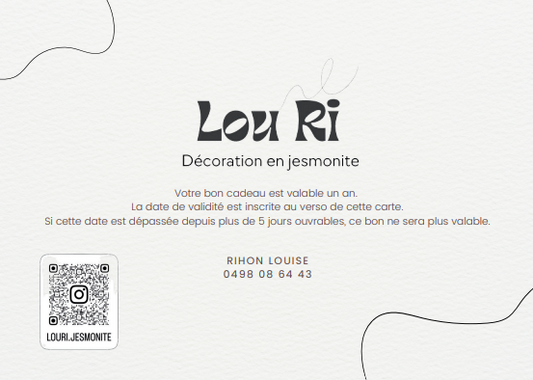 Carte cadeau Lou Ri